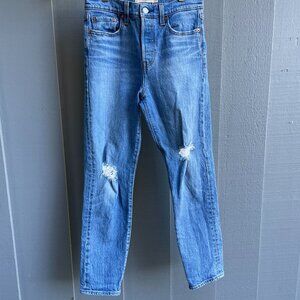 Levi's Premium Denim Wedgie Fit - high rise button fly jeans - Sz 26